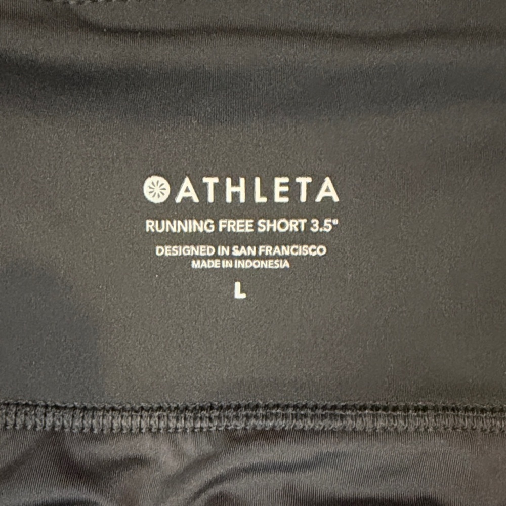 Athleta Black Running Free Short 3.5” - Picture 2 of 5
